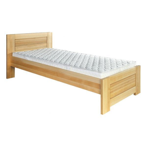 eoshop Drevená posteľ LK161, 90x200, buk (Farba dreva: Orech)
